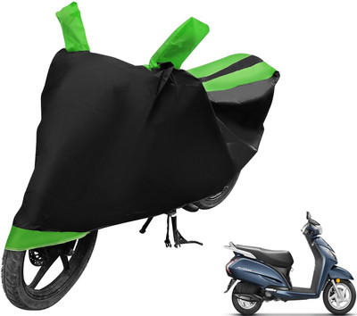MOCKHE Two Wheeler Cover for Honda(Activa 3G, Black, Green)