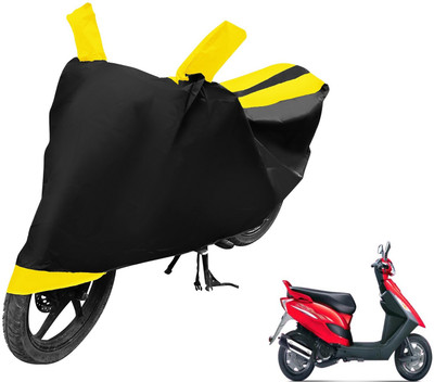 Auto Hub Two Wheeler Cover for Bajaj(Kristal, Black, Yellow)