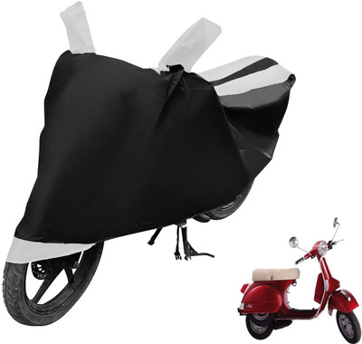 MOCKHE Two Wheeler Cover for LML(Star Euro, Black, White)