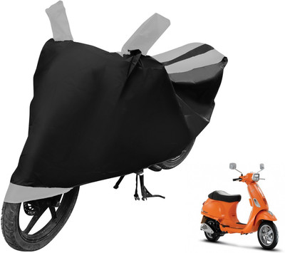Auto Hub Two Wheeler Cover for Vespa(Vespa SXL, Black, Silver)