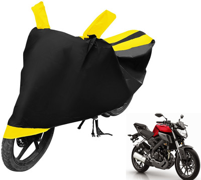 MOCKHE Two Wheeler Cover for Suzuki(Gixxer, Black, Yellow)