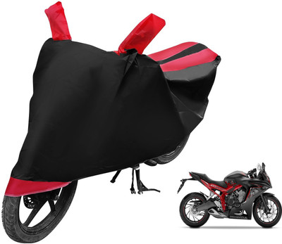 MOCKHE Two Wheeler Cover for Honda(CBR 650F, Black, Red)