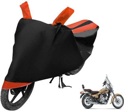 Auto Hub Two Wheeler Cover for Bajaj(Avenger 220 Cruise, Black, Orange)