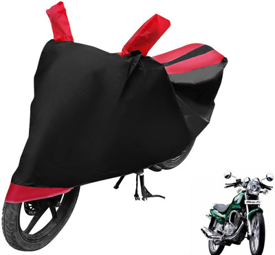 Auto Hub Two Wheeler Cover for TVS(Fiero F2, Black, Red)