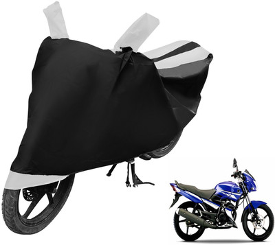 Auto Hub Two Wheeler Cover for Yamaha(Gladiator RS, Black, White)