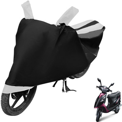 MOCKHE Two Wheeler Cover for TVS(Streek, Black, White)