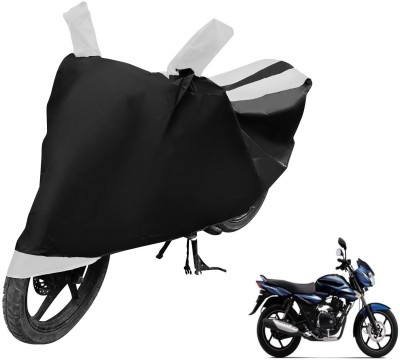 Auto Hub Two Wheeler Cover for Bajaj(Discover 135, Black, White)