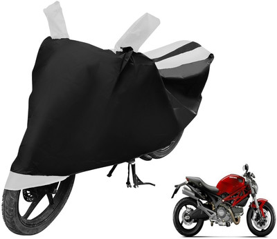 Auto Hub Two Wheeler Cover for Ducati(Monster 795, Black, White)