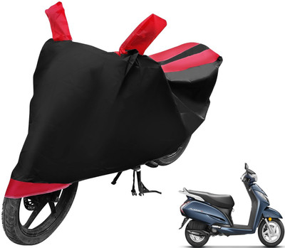 MOCKHE Two Wheeler Cover for Honda(Activa 3G, Black, Red)