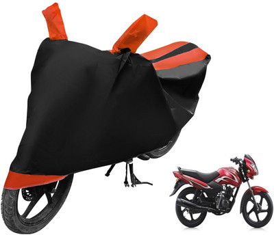 Auto Hub Two Wheeler Cover for TVS(Sport, Black, Orange)