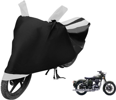 Auto Hub Two Wheeler Cover for Royal Enfield(Battle Green, Black, White)