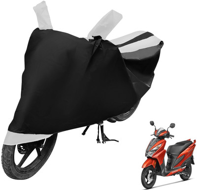 MOCKHE Two Wheeler Cover for Honda(Grazia, Black, White)