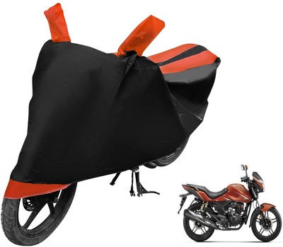 Auto Hub Two Wheeler Cover for Hero(CBZ Extreme, Black, Orange)