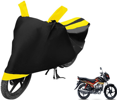 Auto Hub Two Wheeler Cover for Mahindra(Centuro, Black, Yellow)