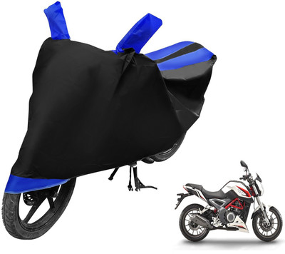 MOCKHE Two Wheeler Cover for DSK Benelli(TNT 25, Black, Blue)