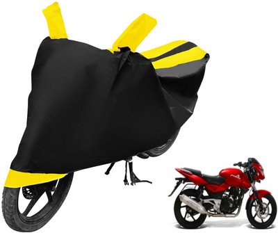 Auto Hub Waterproof Two Wheeler Cover for Bajaj(Pulsar 200 NS DTS-i, Yellow)