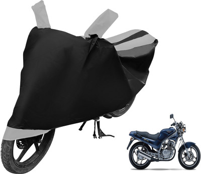 MOCKHE Two Wheeler Cover for Hyosung(GF 125, Black, Silver)