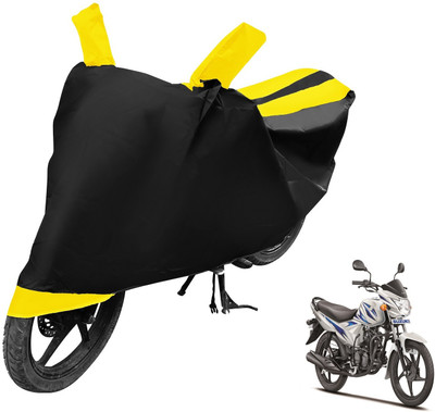 Auto Hub Two Wheeler Cover for Suzuki(Hayate, Black, Yellow)