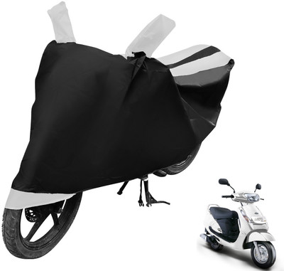 Auto Hub Two Wheeler Cover for Mahindra(Duro 125, Black, White)