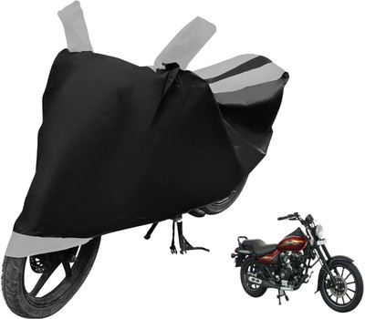 MOCKHE Two Wheeler Cover for Bajaj(Avenger 150 Street, Black, Silver)