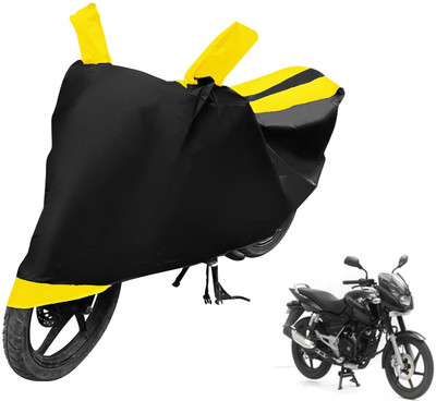 Auto Hub Waterproof Two Wheeler Cover for Bajaj(Pulsar 180 DTS-i, Yellow)