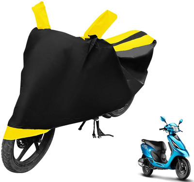 Auto Hub Two Wheeler Cover for TVS(Zest, Black, Yellow)