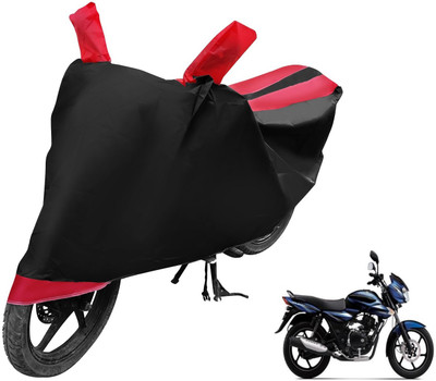 Auto Hub Two Wheeler Cover for Bajaj(Discover 135, Black, Red)