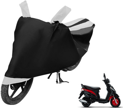 Auto Hub Two Wheeler Cover for Mahindra(Rodeo, Black, White)