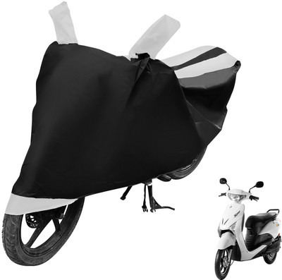 MOCKHE Two Wheeler Cover for Indian(Yo Xplor, Black, White)
