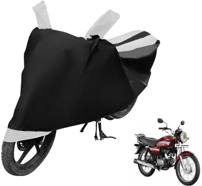 MOCKHE Two Wheeler Cover for Hero(HF Dawn, Black, White)