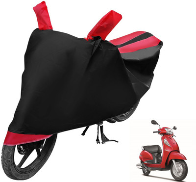 Auto Hub Two Wheeler Cover for Suzuki(Access SE, Black, Red)