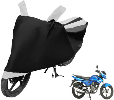 Auto Hub Two Wheeler Cover for Bajaj(XCD 135, Black, White)