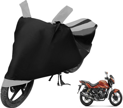 Auto Hub Two Wheeler Cover for Hero(CBZ Extreme, Black, Silver)