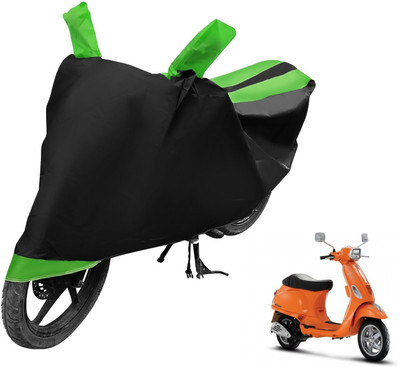 MOCKHE Two Wheeler Cover for Vespa(Vespa SXL, Black, Green)
