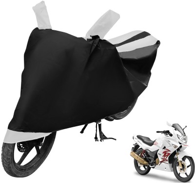 Auto Hub Two Wheeler Cover for Hero(Karizma ZMR, Black, White)