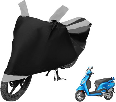 Auto Hub Two Wheeler Cover for Hero(Maestro, Black, Silver)