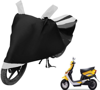 MOCKHE Two Wheeler Cover for Indian(Yo Style, Black, White)