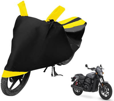 Auto Hub Two Wheeler Cover for Harley Davidson(Black, Yellow)