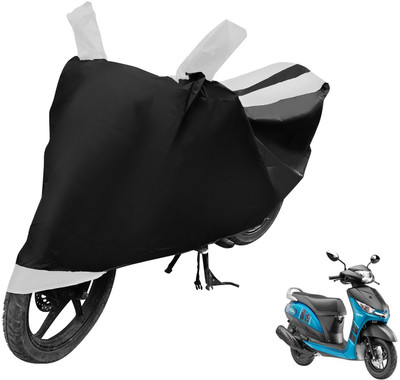 Auto Hub Two Wheeler Cover for Yamaha(Alpha, Black, White)
