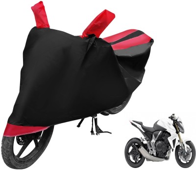 Auto Hub Two Wheeler Cover for Honda(CB 1000R, Black, Red)