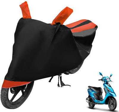 Auto Hub Two Wheeler Cover for TVS(Zest, Black, Orange)