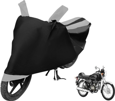 MOCKHE Two Wheeler Cover for Hero(Splendor Pro Classic, Black, Silver)