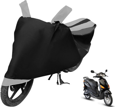 Auto Hub Two Wheeler Cover for Hero(Electric Optima, Black, Silver)