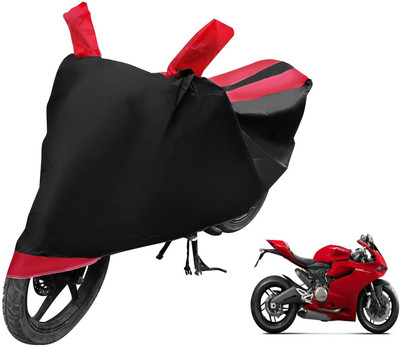 Auto Hub Two Wheeler Cover for Ducati(899 Panigale, Black, Red)