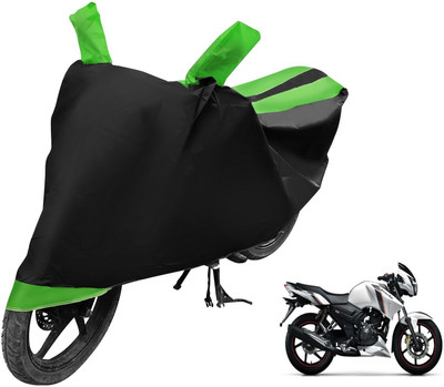Auto Hub Waterproof Two Wheeler Cover for TVS(Apache RTR 160, Green)
