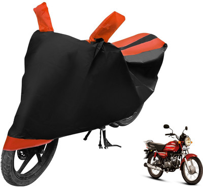 Auto Hub Two Wheeler Cover for Hero(CD Dawn, Black, Orange)