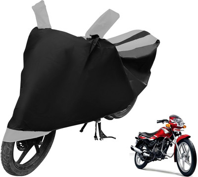 Auto Hub Two Wheeler Cover for TVS(Star Sport, Black, Silver)