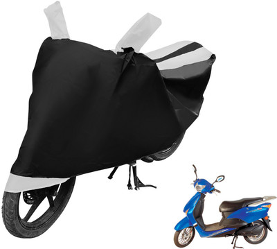 Auto Hub Two Wheeler Cover for Hero(E Scoot, Black, White)
