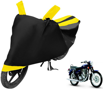 Auto Hub Two Wheeler Cover for Royal Enfield(Black, Yellow)