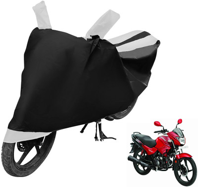 Auto Hub Two Wheeler Cover for Hero(Glamour FI, Black, White)